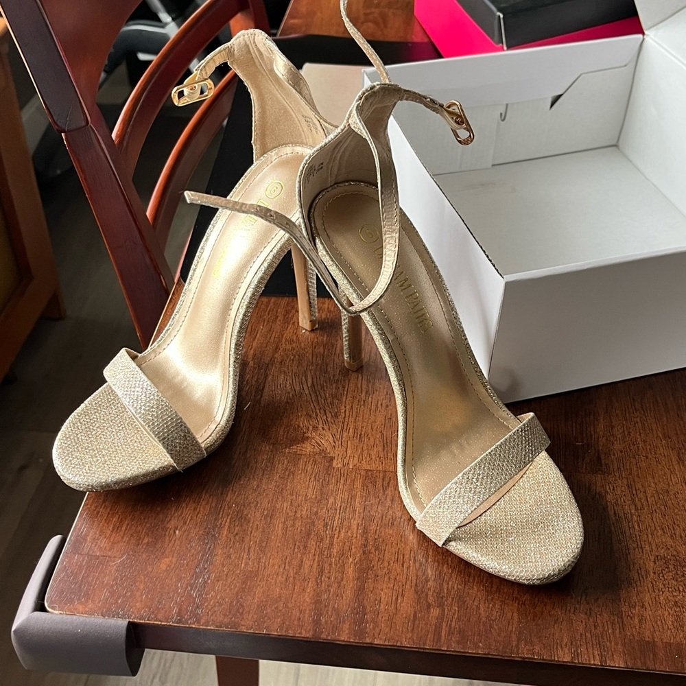 Gold heels